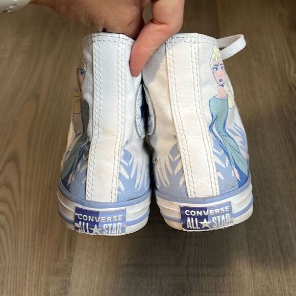 Converse Disney Frozen Elsa All Star Chuck Taylor Hi-Top Shoes Junior Size 5 - Picture 5 of 12